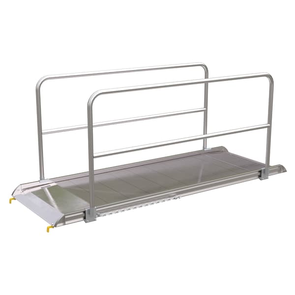 Vestil Alum. Walk Ramp w/Rail Hook, 108 x 38" AWR-38-9B-HR - main
